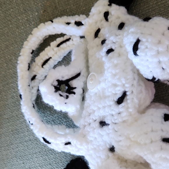 Handmade Toy Dalmation Puppy New Accessory Bag Crocheted - Picture 6 of 8